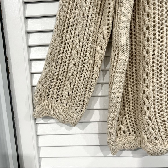 Italian Made Cotton Knit Slouchy Sweater - Picture 5 of 8